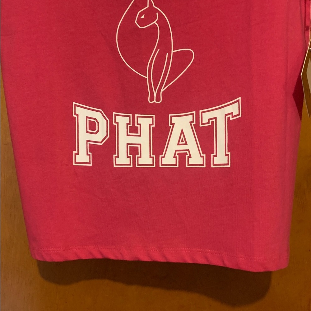 NWT Baby Phat Size L Pink/White Logo Top - Picture 5 of 7